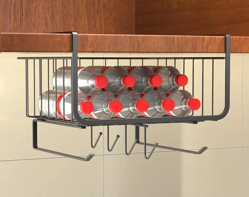 SOPORTE METALICO MULTIUSO PARA UTENSILIOS DE COCINA Y BAÑO - 4