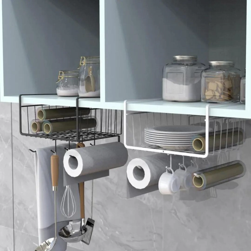 SOPORTE METALICO MULTIUSO PARA UTENSILIOS DE COCINA Y BAÑO - 6