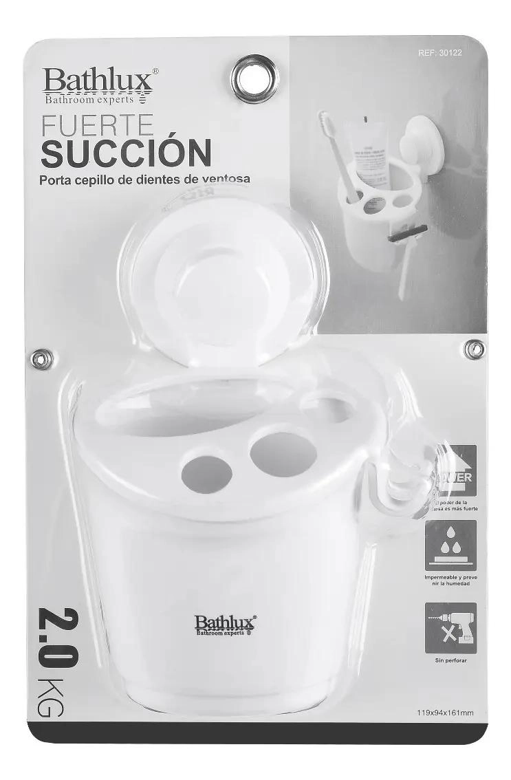 VASO ORGANIZADOR DE CEPILLOS DE DIENTES CON VENTOSA - 3