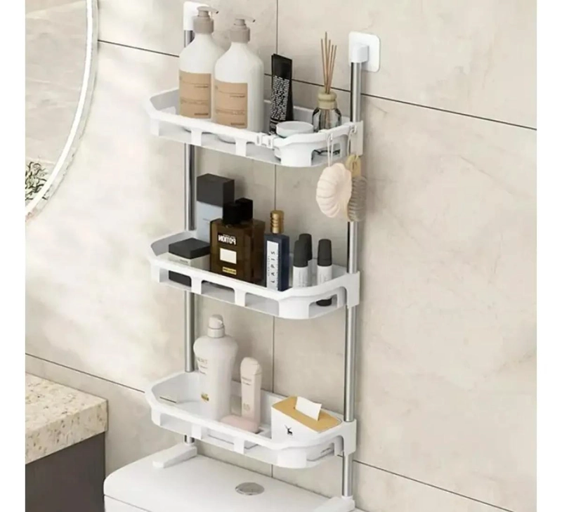 ESTANTE ORGANIZADOR DE BAÑO ADHESIVO DE 3 NIVELES - 2
