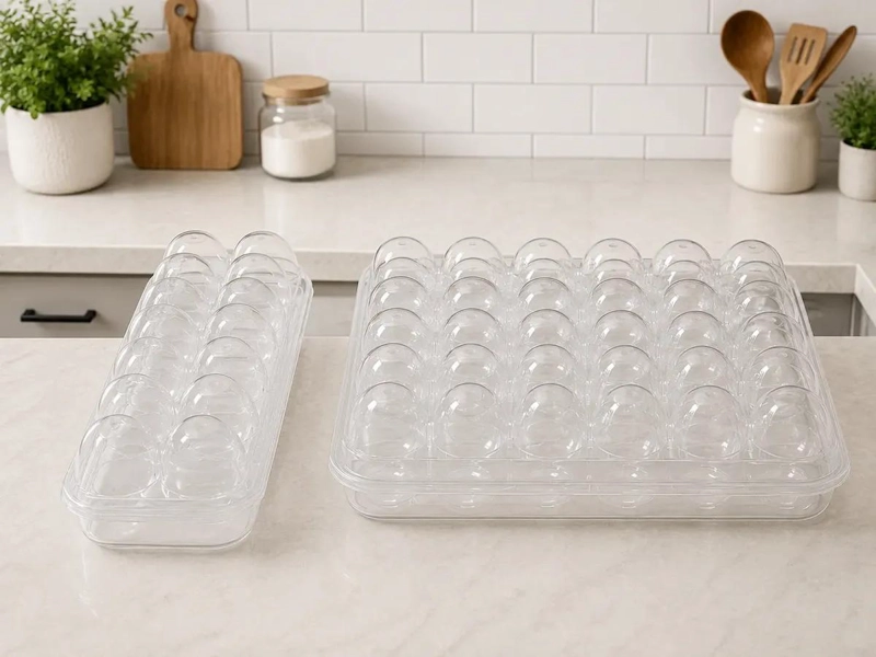 ORGANIZADOR DE HUEVOS CON 12 Y 24 ESPACIOS PARA COCINA - 1
