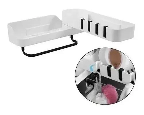 ESTANTE ESQUINERO MULTIUSO PARA BAÑO Y COCINA - 3