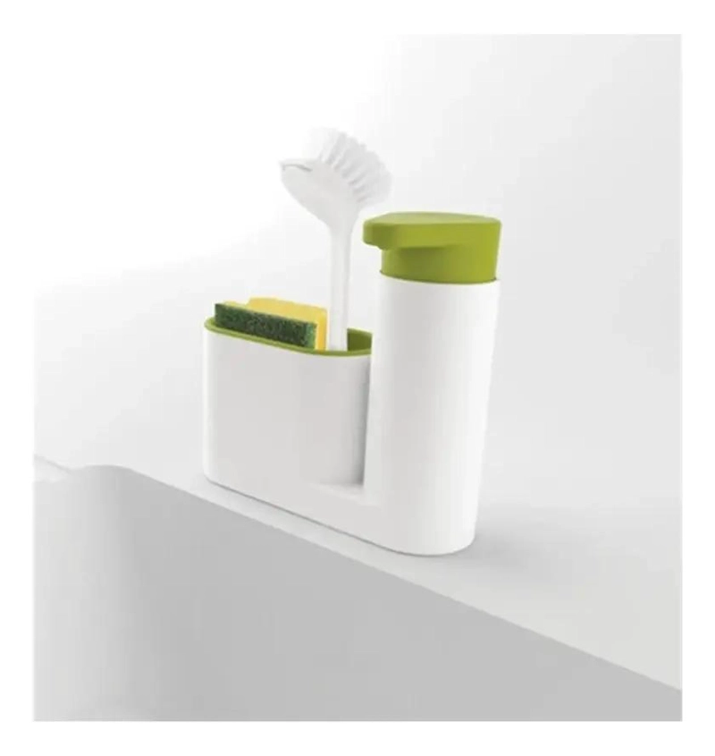 ORGANIZADOR DE FREGADERO CON DISPENSADOR DE JABON Y ESPONJA - 2