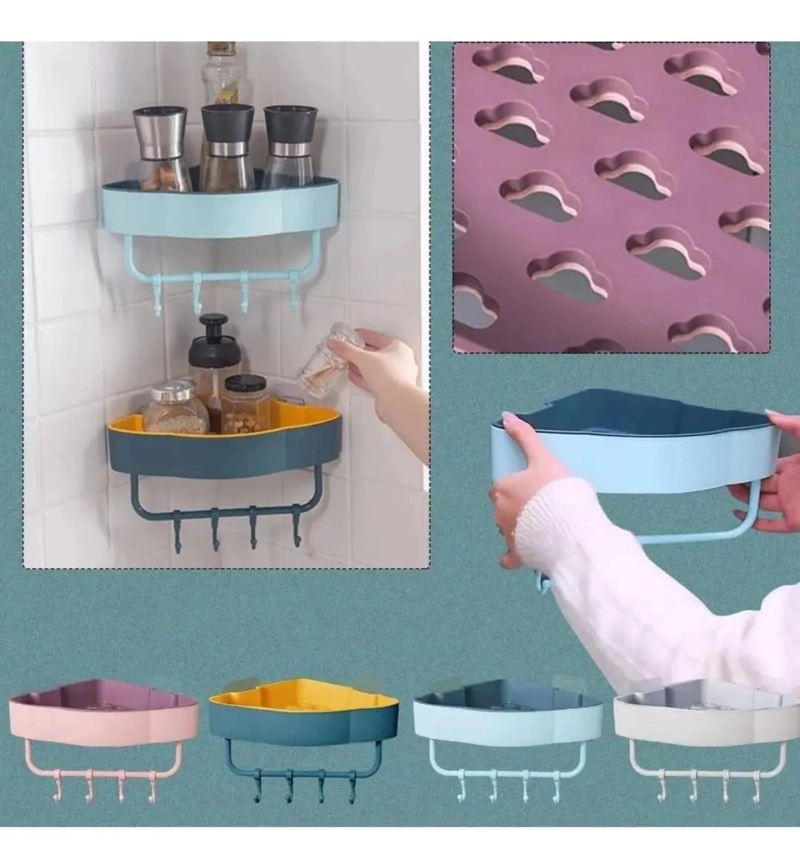 ESTANTE ESQUINERO MULTIUSO PARA BAÑO Y COCINA 3 UNIDADES - 9