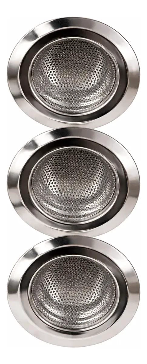 SET DE 3 REJILLAS DE ACERO INOXIDABLE PARA LAVAPLATOS - 1