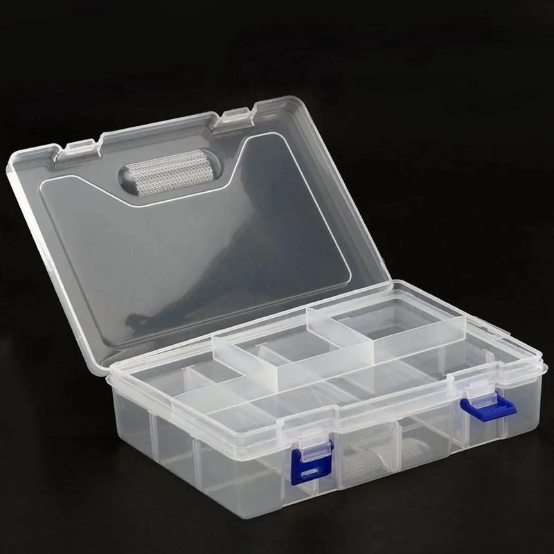 CAJA ORGANIZADORA PLASTICA CON 10 DIVISIONES Y 2 NIVELES - 3