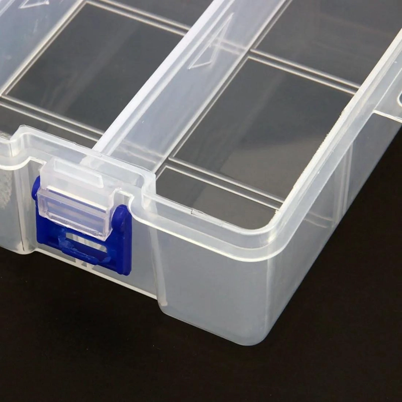 CAJA ORGANIZADORA PLASTICA CON 10 DIVISIONES Y 2 NIVELES - 4