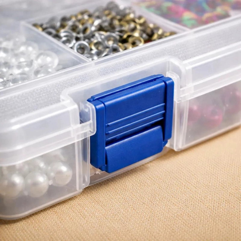 CAJA ORGANIZADORA PLASTICA CON 10 DIVISIONES Y 2 NIVELES - 5