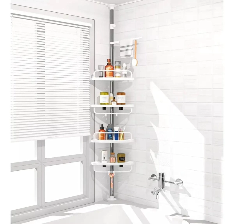 ESTANTERIA TELESCOPICA AJUSTABLE PARA DUCHA Y BAÑO - 2