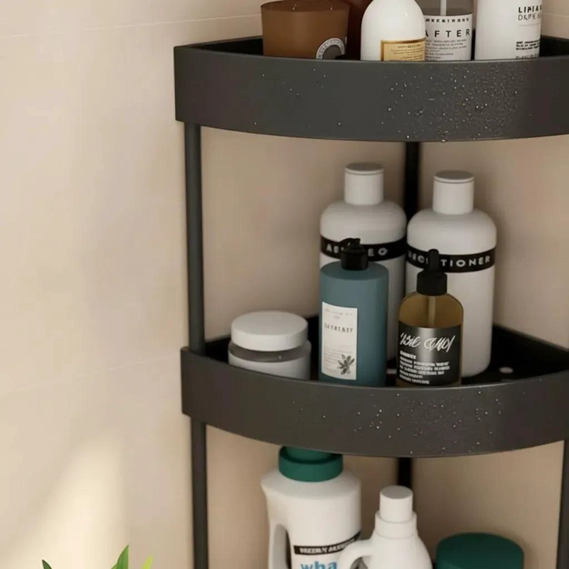 ESTANTE ORGANIZADOR ESQUINERO DE TRES NIVELES PARA BAÑO Y COCINA - 3