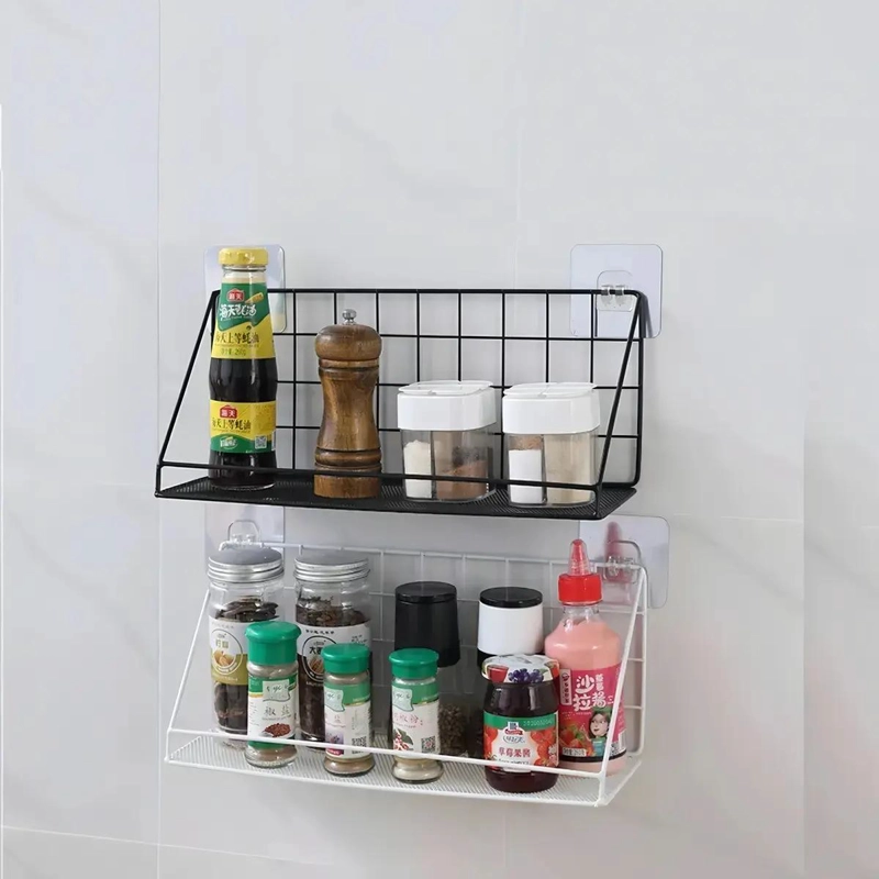 ESTANTE ORGANIZADOR DE DUCHA AUTOADHESIVO DE ALUMINIO BLANCO - 7