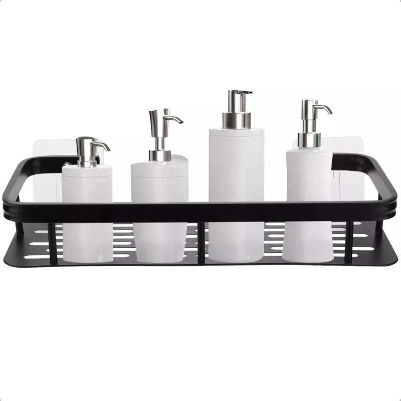 ESTANTE ORGANIZADOR DE DUCHA ALUMINIO RESISTENTE Y AUTOADHESIVO - 1