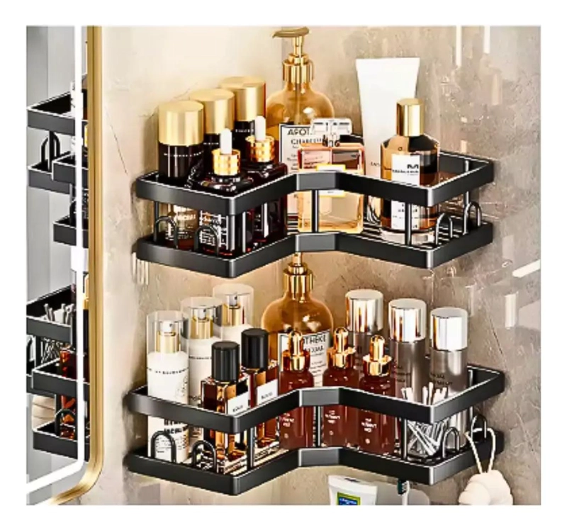 ORGANIZADOR DE DUCHA CON ESTANTES Y JABONERAS PARA BAÑO - 5