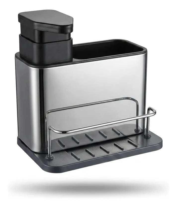 ORGANIZADOR DE FREGADERO 3 EN 1 PARA UTENSILIOS DE COCINA - 1
