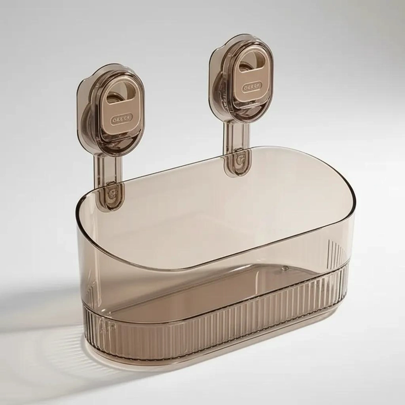ESTANTE ADHESIVO TRANSPARENTE PARA BAÑO ORGANIZADOR - 5