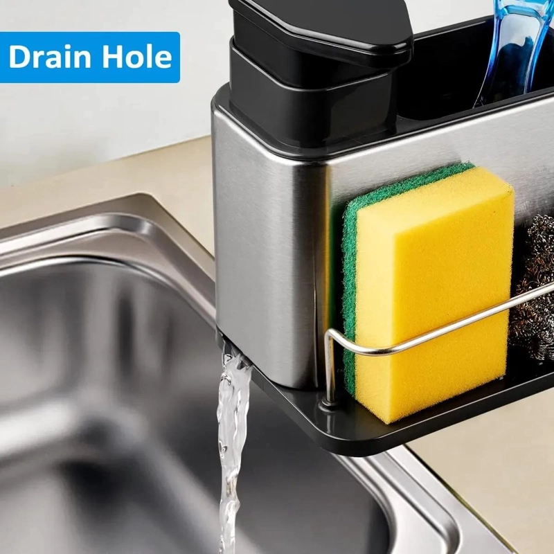 ORGANIZADOR MULTIFUNCIONAL 3 EN 1 PARA FREGADERO DE COCINA - 10