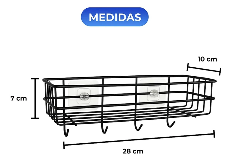 ESTANTE FLOTANTE DE BAÑO CON TOALLERO Y ALMACENAMIENTO - 2