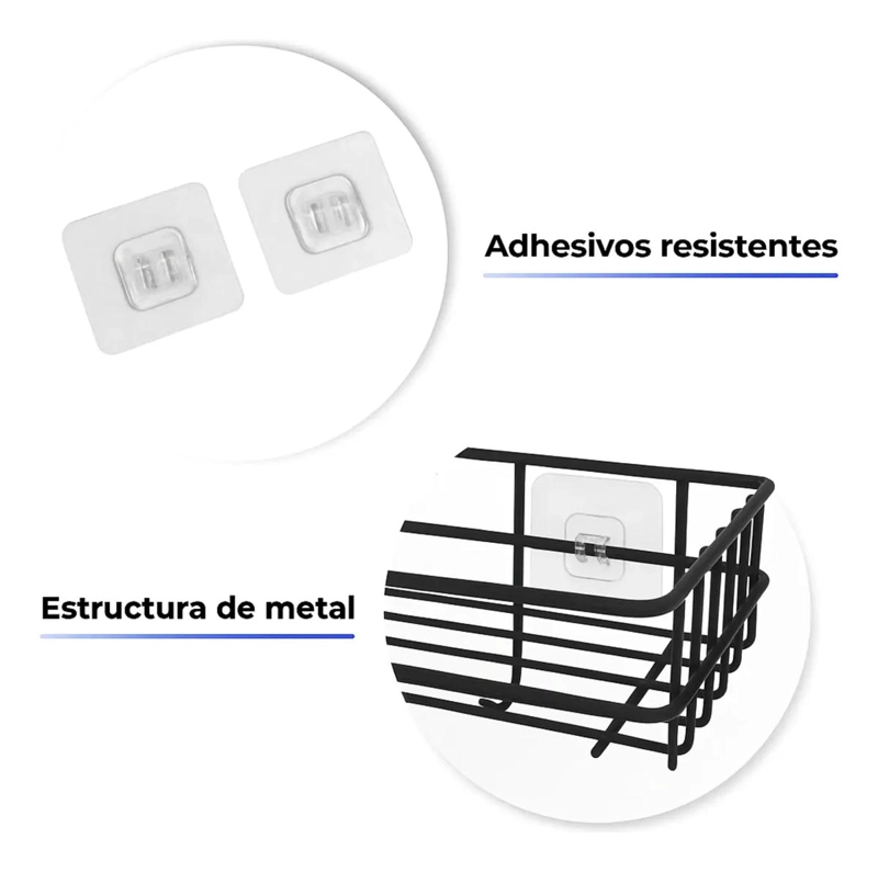 ESTANTE FLOTANTE DE BAÑO CON TOALLERO Y ALMACENAMIENTO - 5