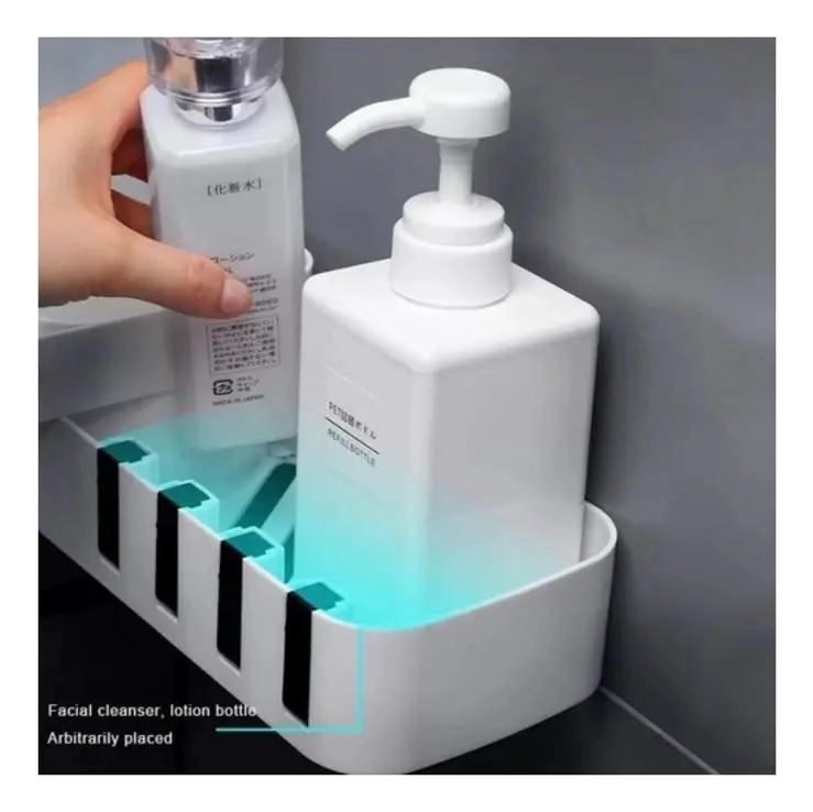 ESTANTE ESQUINERO AUTOADHESIVO PARA BAÑO Y COCINA - 2