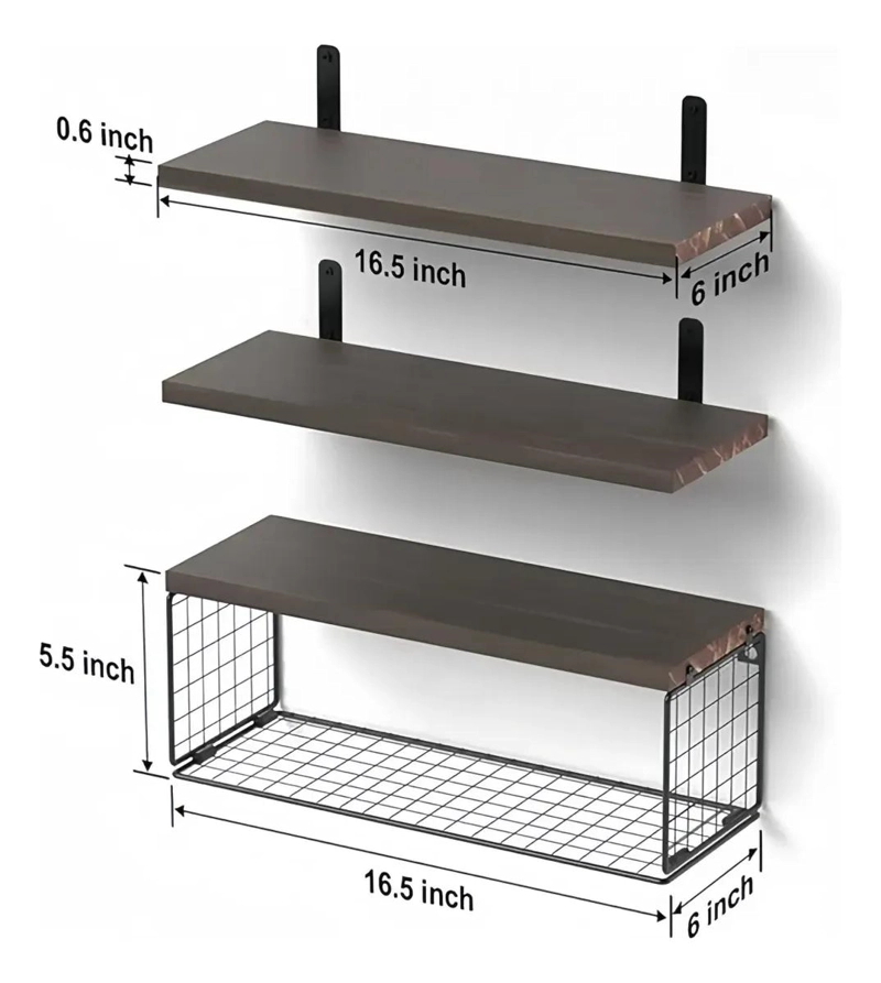 ORGANIZADOR DE DUCHA Y REPISA DE MADERA PARA BAÑO - 2