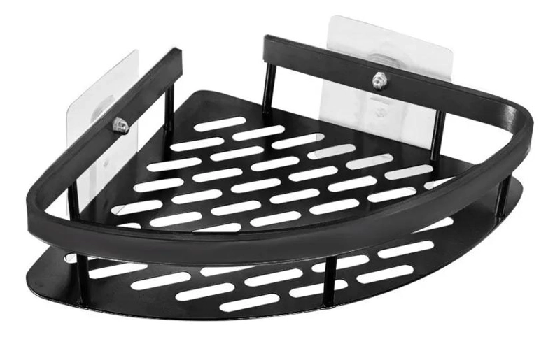 PACK DE 2 REPISAS ESQUINERA PARA DUCHA Y BAÑO EN COLOR NEGRO - 5
