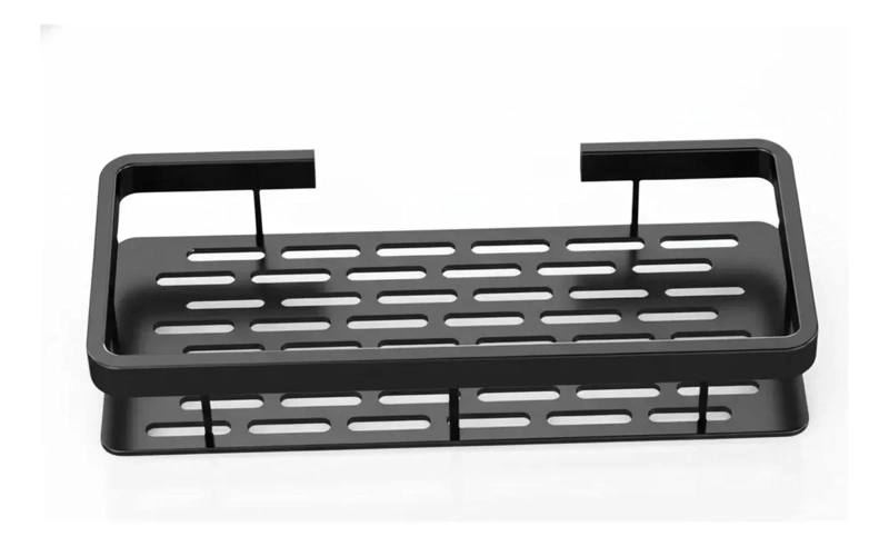 REPISA ORGANIZADOR DE DUCHA DE ALUMINIO NEGRO 30CM - 1