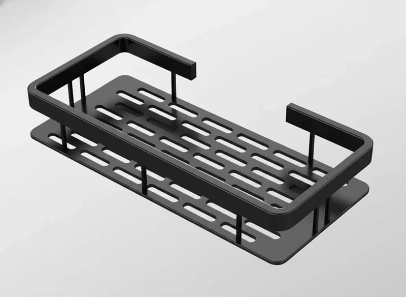 REPISA ORGANIZADOR DE DUCHA DE ALUMINIO NEGRO 30CM - 2