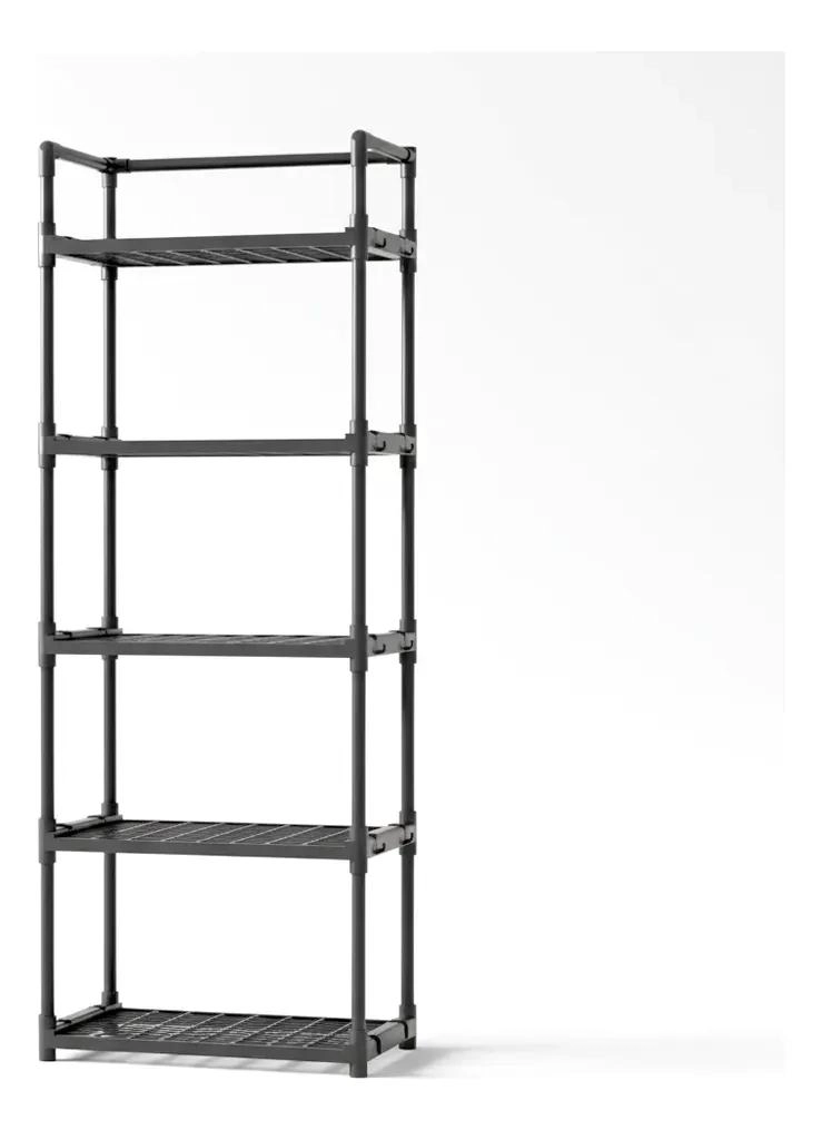 ESTANTE ORGANIZADOR MULTIUSO PARA BAÑO Y COCINA EN COLOR NEGRO - 1