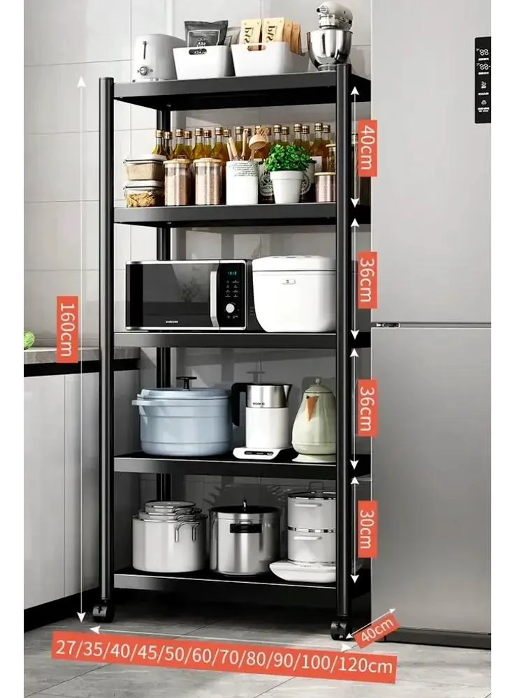 ESTANTE ORGANIZADOR MULTIUSO PARA BAÑO Y COCINA EN COLOR NEGRO - 2