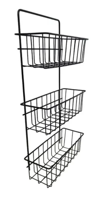 CESTA ORGANIZADOR FLOTANTE DE 3 NIVELES PARA BAÑO Y COCINA - 4