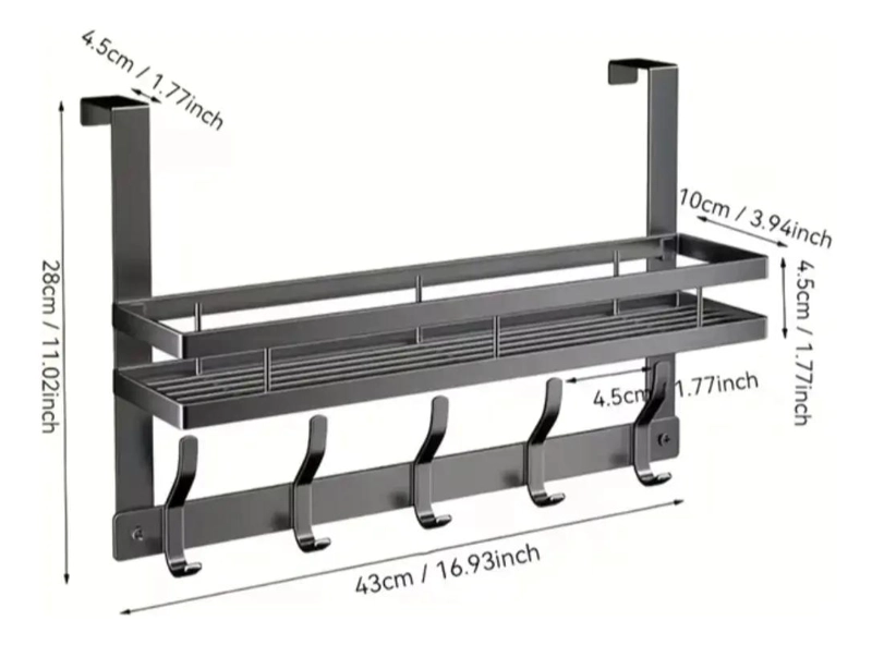 ORGANIZADOR DE DUCHA MULTIUSO PARA BAÑO Y COCINA - 6