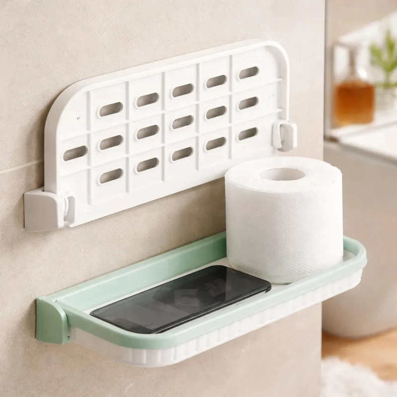 REPISA PLEGABLE DE PARED PARA BAÑO IDEAL PARA ESPACIOS REDUCIDOS - 1
