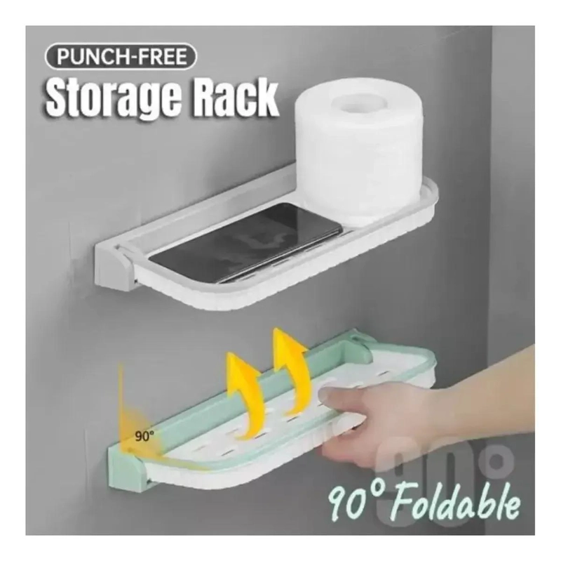 REPISA PLEGABLE DE PARED PARA BAÑO IDEAL PARA ESPACIOS REDUCIDOS - 5