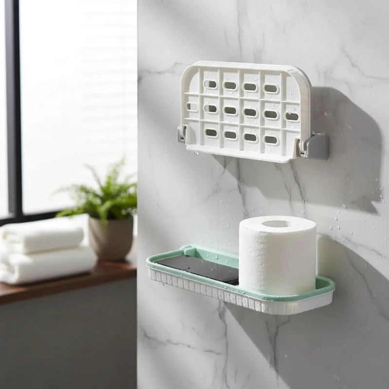 REPISA PLEGABLE DE PARED PARA BAÑO IDEAL PARA ESPACIOS REDUCIDOS - 6