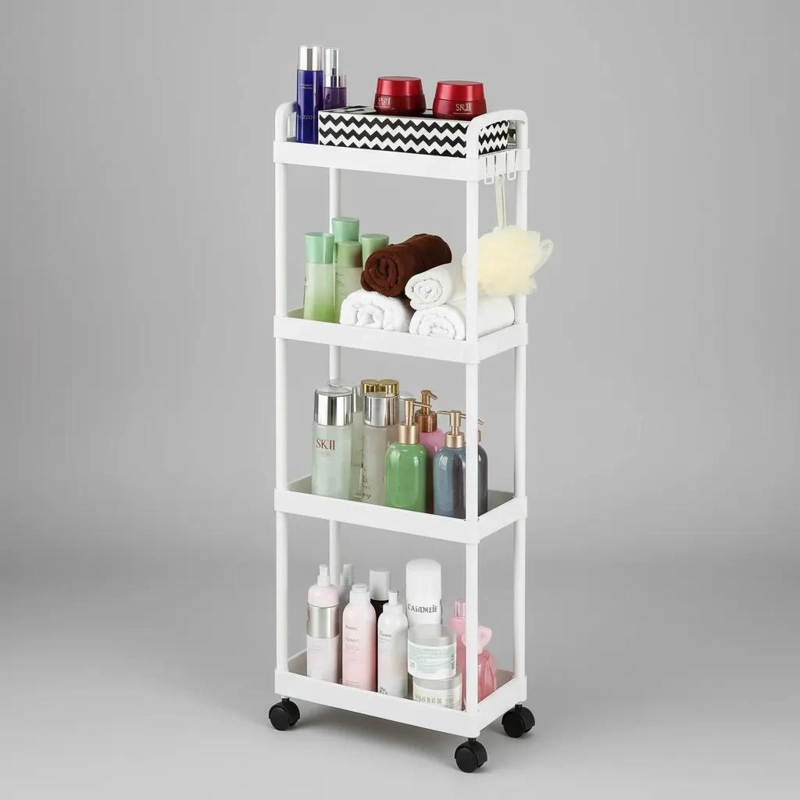 ORGANIZADOR MULTIUSO CON RUEDAS DE 4 NIVELES PARA BAÑO Y COCINA - 5