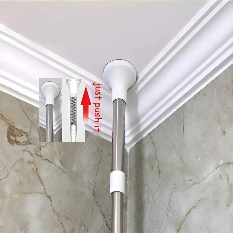 ORGANIZADOR ESQUINERO AJUSTABLE PARA BAÑO CON 4 REPISAS - 6