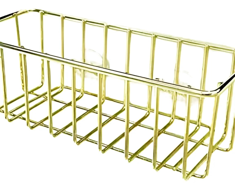 CESTA ORGANIZADORA DE ACERO INOXIDABLE PARA BAÑO O FREGADOR - 1