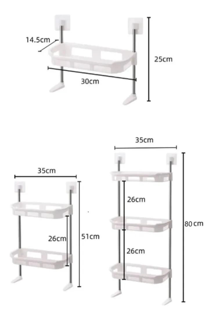 ORGANIZADOR DE BAÑO MULTIFUNCIONAL 3 NIVELES PARA COCINA Y MAQUILLAJE - 4