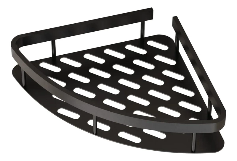 ESTANTE TRIANGULAR PARA BAÑO Y COCINA CON DRENAJE PERFORADO - 1