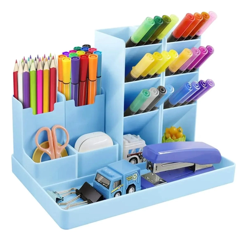 SET DE ORGANIZADOR DE ESCRITORIO CON 12 COMPARTIMENTOS - 1