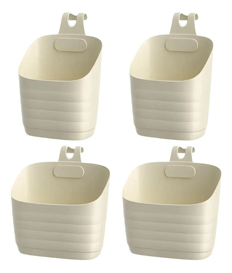 ORGANIZADOR COLGANTE MULTIFUNCIONAL PARA BAÑO CON 4 CESTAS - 1