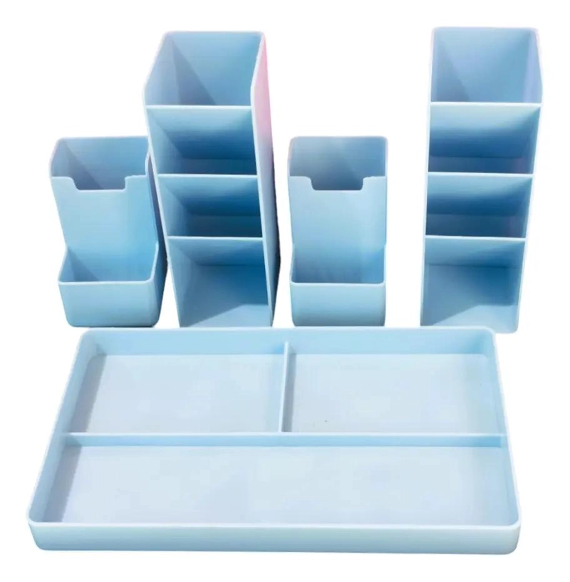 ORGANIZADOR DE ESCRITORIO MULTIFUNCIONAL EN 5 COLORES - 1
