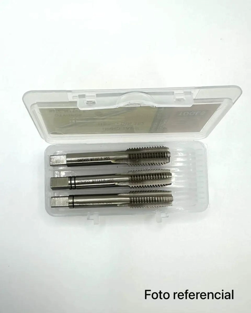 JUEGO 3 MACHOS ROSCAR ACERO RAPIDO UNC 1/16 X 14 - 2