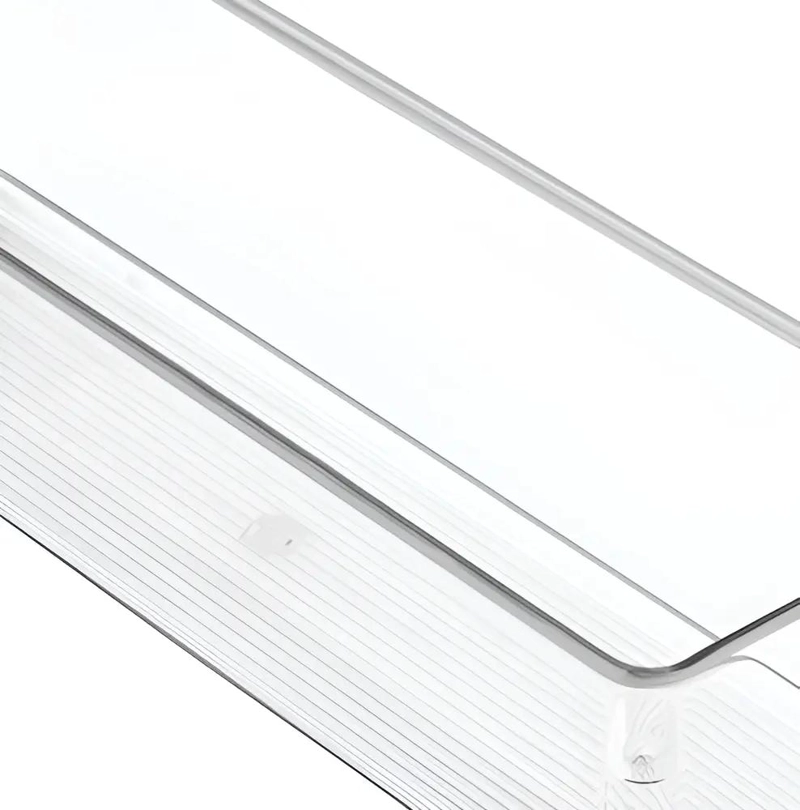 ORGANIZADOR TRANSPARENTE PARA REFRIGERADOR Y DESPENSA 32.5X10X10.5CM - 1