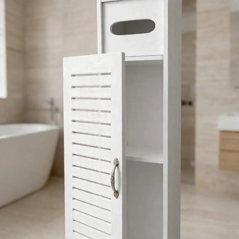 ESTANTE ORGANIZADOR DE BAÑO BLANCO CON 3 COMPARTIMIENTOS - 6