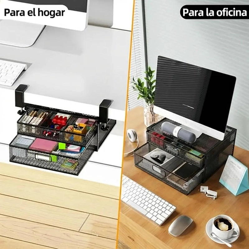 ORGANIZADOR DE ESCRITORIO DESLIZANTE CON CAJONES EXTRAIBLES - 6