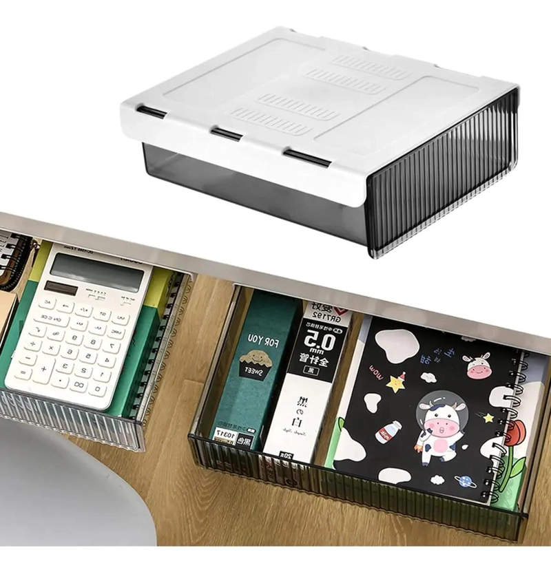 CAJON ORGANIZADOR AUTOADHESIVO PARA ESCRITORIO Y OFICINA - 1