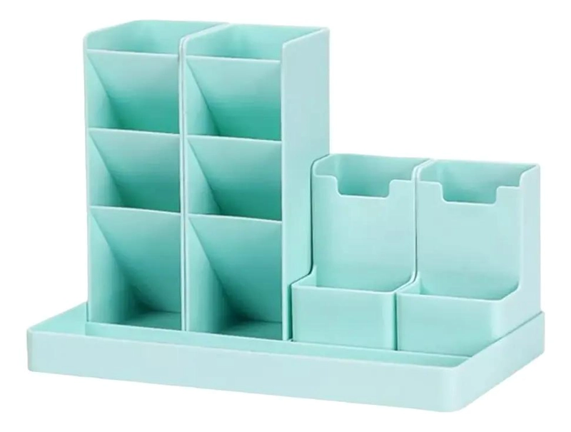 ORGANIZADOR DE ESCRITORIO MULTIFUNCIONAL COLOR VERDE - 1