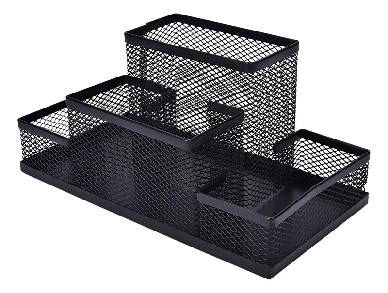 ORGANIZADOR DE ESCRITORIO PORTA LAPICES CON COMPARTIMENTOS - 5