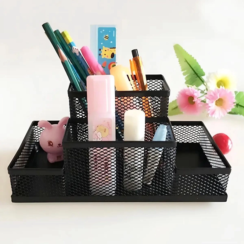 ORGANIZADOR DE ESCRITORIO CON COMPARTIMENTOS PARA SUMINISTROS - 8